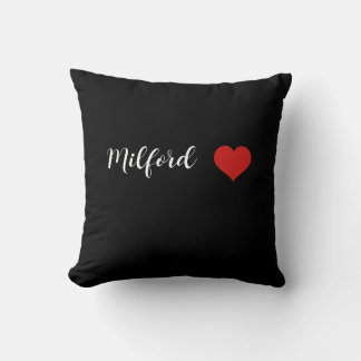 Milford Heart  Throw Pillow