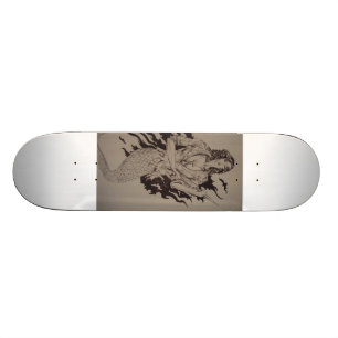 militairy mermaid skateboard deck