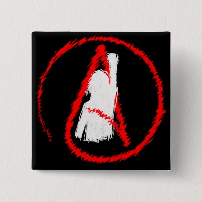 Militant Atheist Pinback Button (Front)
