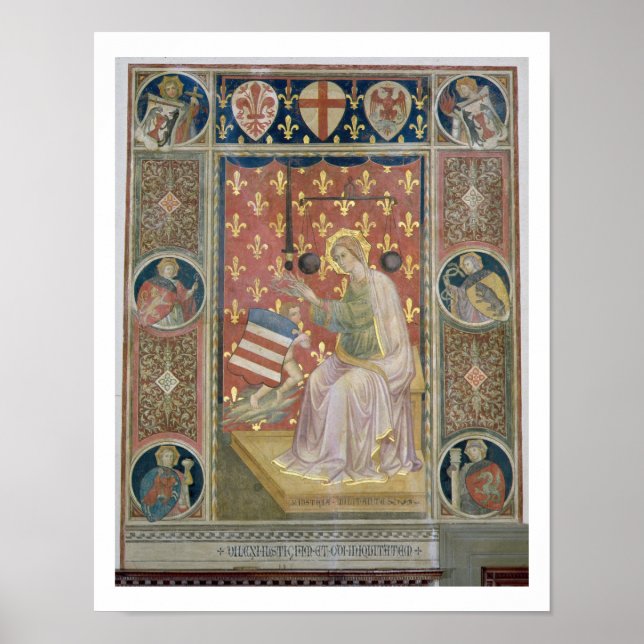 Militant Justice, from the Salone del Consiglio (C Poster (Front)