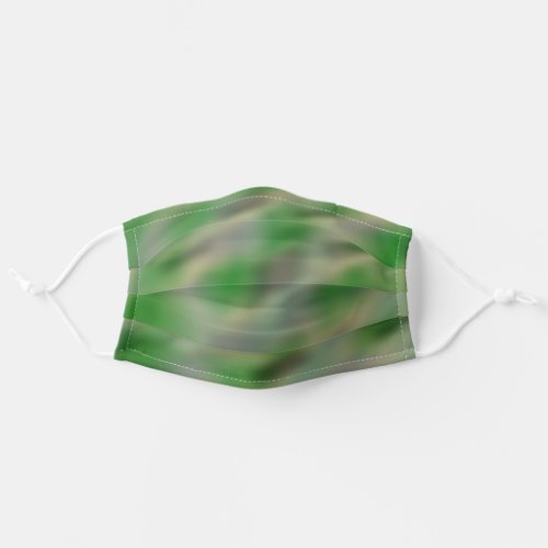Military abstract green grey camouflage pattern adult cloth face mask
