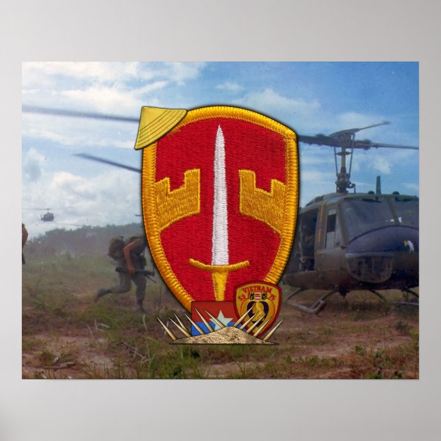 Military Advisors Vietnam War Patch Poster (Front)