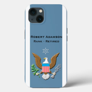 Military Air Force Defense emblem personalize  iPhone 13 Case