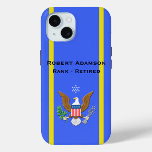Military Air Force Defense emblem personalize iPhone 15 Case