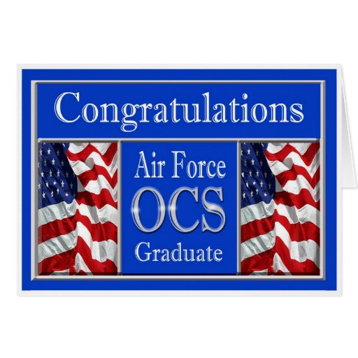 Military Air Force OCS Graduation Card | Zazzle