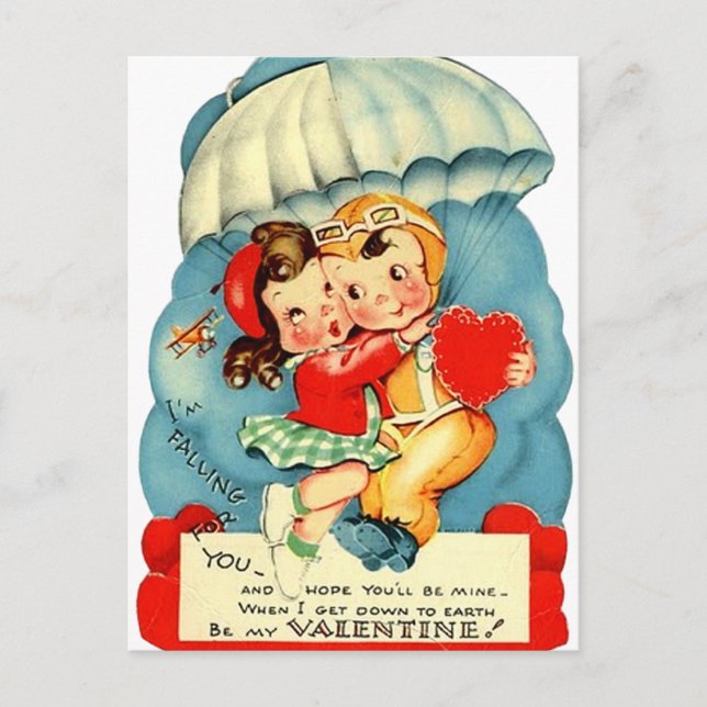 Military Air Force Valentine's Day Postcard (Front)