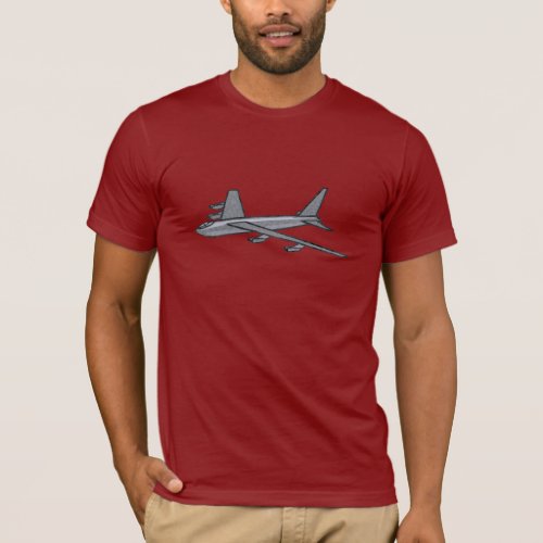 Military AirForce B52 Bomber Aircraft In Flight T_Shirt