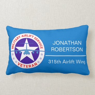 Military Airlift Service Veteran customizable Lumbar Pillow Military Airlift Service Veteran customizable Lumbar Pillow