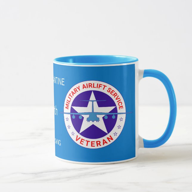 Military Airlift Service Veteran customizable Mug (Right)