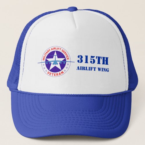 Military Airlift Service Veteran customizable Trucker Hat