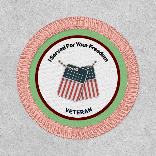 Military American Patriotic Tags Personalize Patch