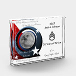 Military Appreciation Award<br><div class="desc">Designed for Military Service. Includes my "Pledge of Allegiance" artwork. Perfect gift of recognition for your special soldier. Example shown is what I made for my husband after retiring this year from the Army. Customize it yourself or contact me if you have a special request.</div>