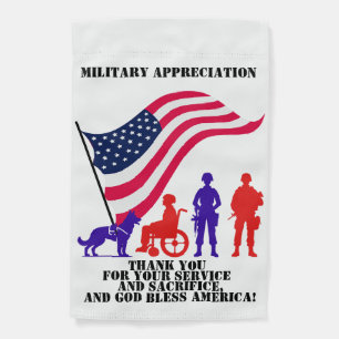 Military Appreciation Garden Flag