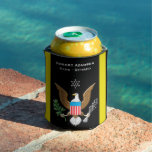 Military Army Defense emblem personalize Can Cooler