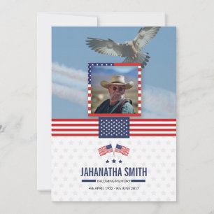 Military Army Funeral Prayer Card