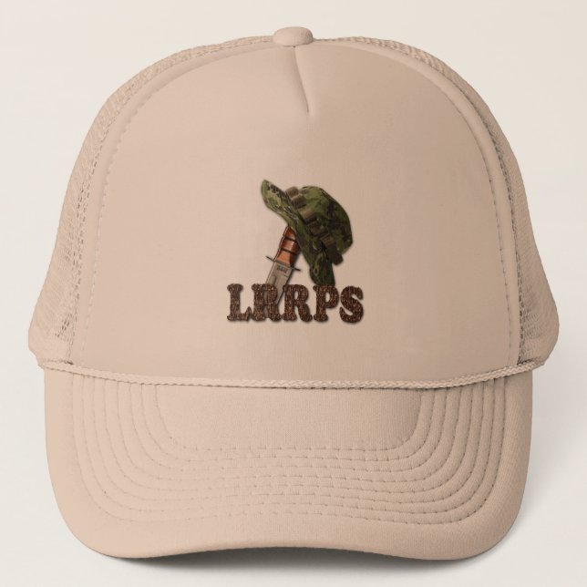 military army marines LRRP LRRPS Recon Rangers Trucker Hat (Front)