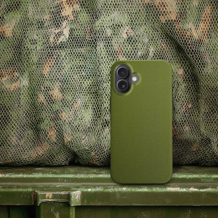 Military Army Olive Green Matching iPhone 15 Case