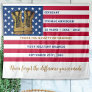 Military Army Retirement Personalized USA Flag  Tapestry