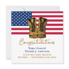 Military Army Retirement USA American Flag Party