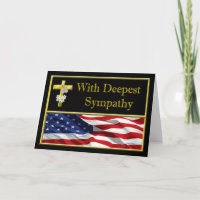 Military Army Sympathy Card