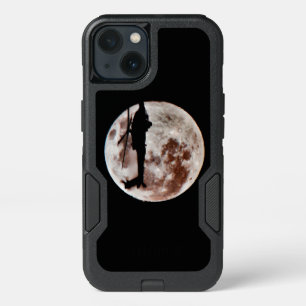 Military Attack Helicopter Against Full Moon iPhone 13 Case