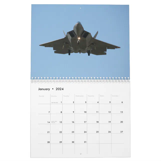 Military Aviation Calendar (Jan 2024)