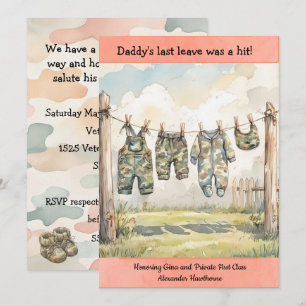 Military Baby Shower Digital Download Invitation