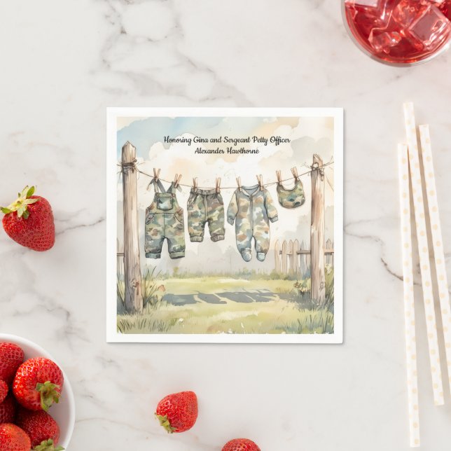 Military Baby Shower  Napkins (Insitu)