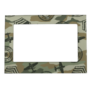 Military badges magnetic photo frame