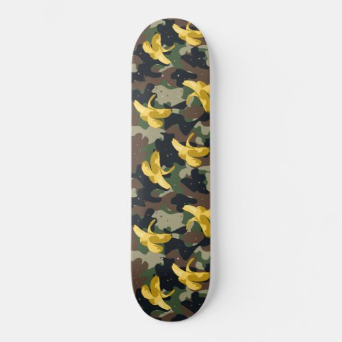 Military bananas_dense pattern skateboard