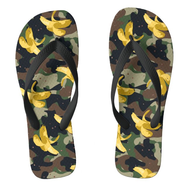 Military bananas flip flops top (Footbed)