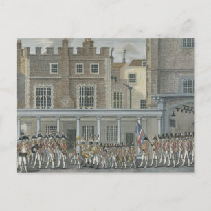 Military Band at St. James' Palace, late 18th cent Postcard