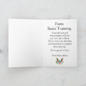 Military Basic Training Graduation Card (Inside)
