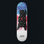 *~* Military Bear Red White Blue Flag Skateboard<br><div class="desc">*Energetically Enhanced / imbues GRIZZLY BEAR silhouette on American Flag * Patriotic American Flag with black GRIZZLY BEAR silhouette . . This design features the USA Flag American Flag also known as Old Glory and Stars and Stripes. This Watercolor American Flag design includes the colors Red White Blue in the...</div>