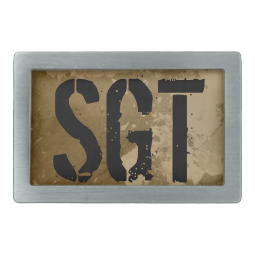 Military belt buckle for sergeant  Vintage SGT