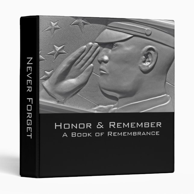 Military Book of Remembrance Binder (Front/Spine)