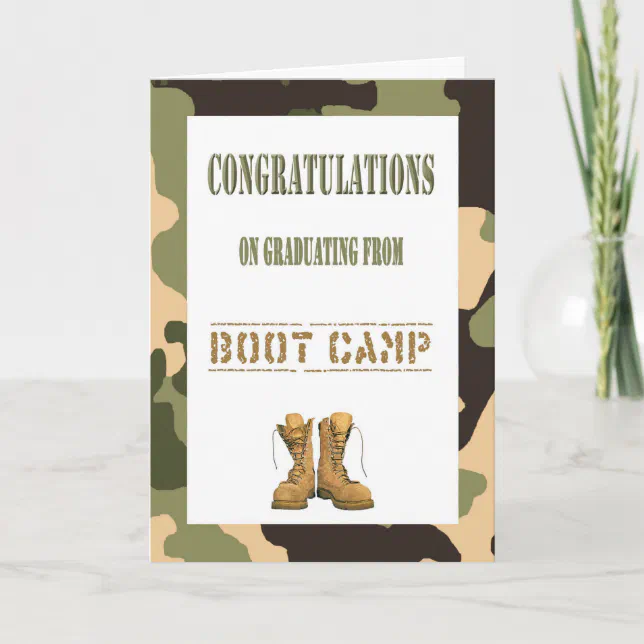 Military Boot Camp Graduation Card (Front)