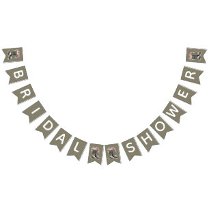 Military Boots Themed Bridal Shower Decorations Bunting Flags