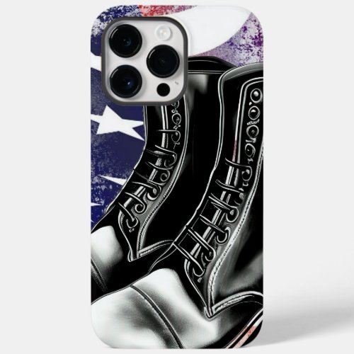 Military Boots USA Flag Veteran  Case_Mate iPhone 14 Pro Max Case