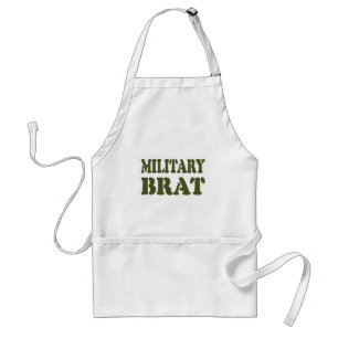 MILITARY BRAT ADULT APRON