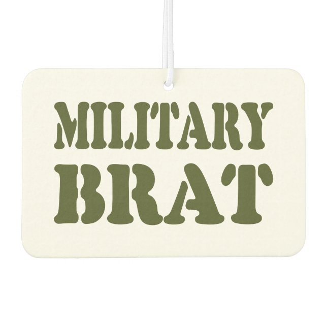 MILITARY BRAT AIR FRESHENER (Front)