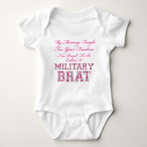 Military Brat Baby Bodysuit