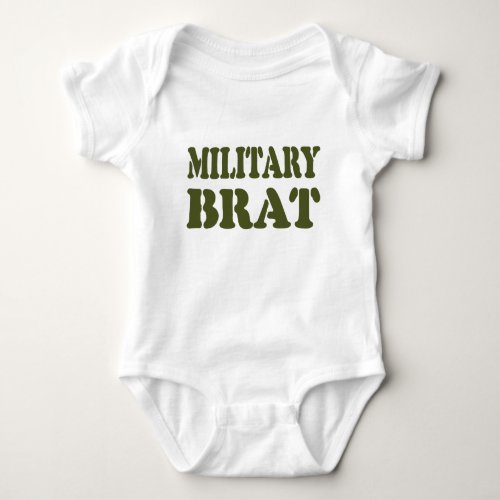 MILITARY BRAT BABY BODYSUIT