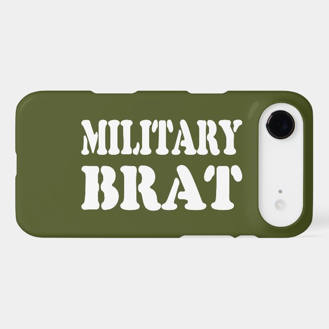 MILITARY BRAT Case-Mate iPhone CASE (Back (Horizontal))