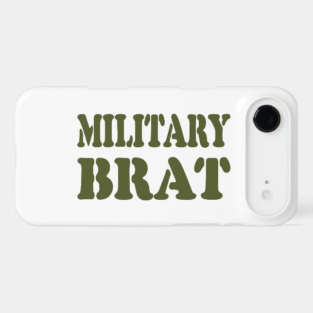 MILITARY BRAT Case-Mate iPhone CASE (Back (Horizontal))