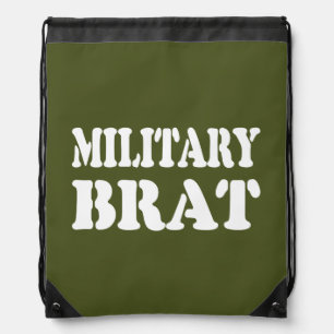 MILITARY BRAT DRAWSTRING BAG