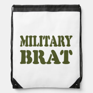 MILITARY BRAT DRAWSTRING BAG