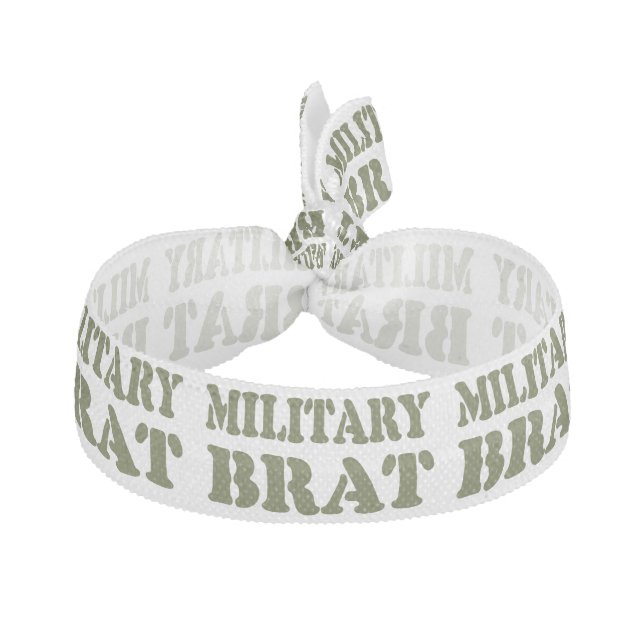 MILITARY BRAT ELASTIC HAIR TIE (Front)