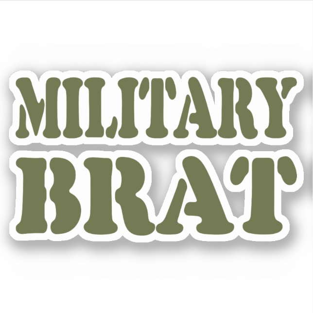 MILITARY BRAT STICKER (Front)