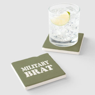 MILITARY BRAT STONE COASTER